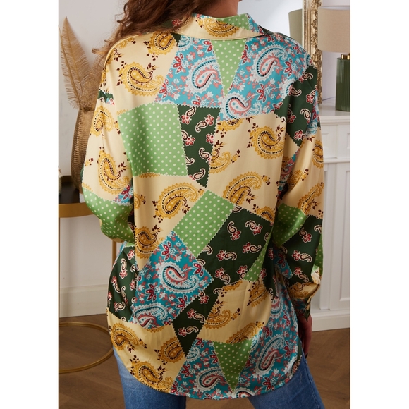 GALITA Boho 2-piece Patchwork Pants Set - Picture 5 of 7